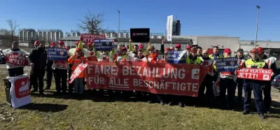 Eine angemessene Entlohnung nach Tarif: Erneute Protestaktion bei Brenntag in Hamburg-Harburg