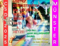 CSD 2025 Münster 3 Jahre nach dem Tod von Transmann Malte C. hofft die LGBTIQ* Community auf friedliche Parade