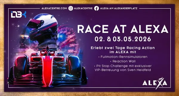 ALEXA Shoppingcenter lädt zum Erlebniswochenende mit verkaufsoffenem Sonntag