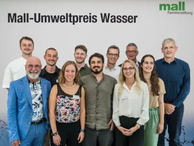 Nach 2023 wurde der Mall-Umweltpreis Wasser in diesem Jahr zum zweiten Jahr vergeben. Auszeichnung für den Regenwasser-Nachwuchs