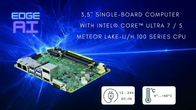 3,5“ Single-Board-Computer IB962 von iBASE mit Intel® Core™ Ultra Meteor Lake CPU neu bei FORTEC FORTEC Integrated erweitert Portfolio um leistungsstarken KI-fähigen Single-Board-Computer IB962 für Edge-Anwendungen