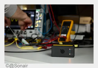 Der 3D Ultraschallsensor ADAR One des norwegischen Unternehmens Sonair Robotersicherheit wird dreidimensional