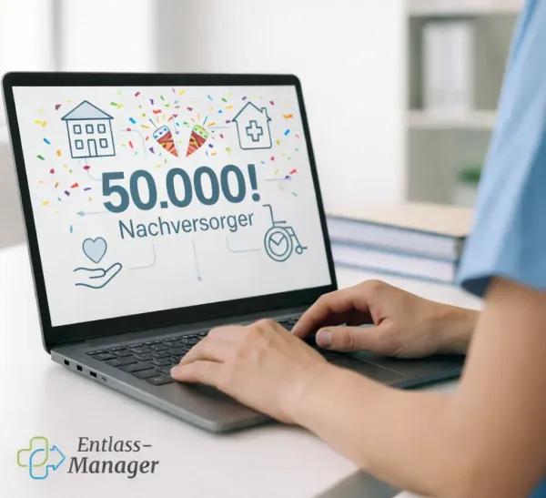 50.000 geknackt: Nachversorger-Netzwerk des Entlass-Managers vom Verbund Pflegehilfe erreicht neuen Meilenstein