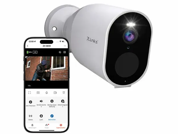 7links Akku-Outdoor-IP-Überwachungskamera IPC-930