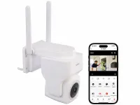 7links Pan-Tilt-Outdoorkamera IPC-890 mit 2K-Auflösung, 4 MP, Dualband-WLAN, Sirene, www.pearl.de 7links Pan-Tilt-Outdoorkamera IPC-890