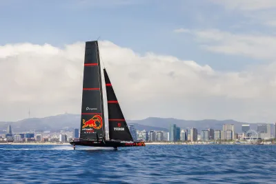 Laufen beim 37th America&apos;s Cup an Bord