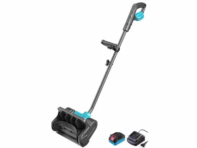AGT Akku-Schneebürste und -Schneefräse HSB-200 für 18-Volt-Akku, 25 cm, 2.700 U/Min., www.pearl.de AGT Akku-Schneebürste und -Schneefräse HSB-200