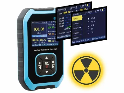 AGT Digitaler Akku-Geigerzähler & Dosimeter, Beta-/Gamma-/Röntgenstrahlung, www.pearl.de AGT Digitaler Akku-Geigerzähler & Dosimeter