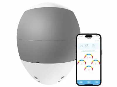 AGT Smarter 4in1-WLAN-Wasseranalysator WWA-400 für pH, ORP, Salz, Temperatur, www.pearl.de AGT Smarter 4in1-WLAN-Wasseranalysator WWA-400