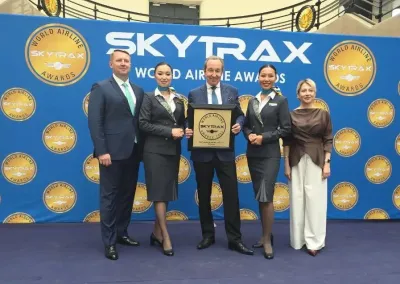 Die Air Astana Group freut sich bei den Skytrax Awards 2025 über wichtige Auszeichnungen. Air Astana Group räumt zum wiederholten Mal bei den Skytrax Awards ab