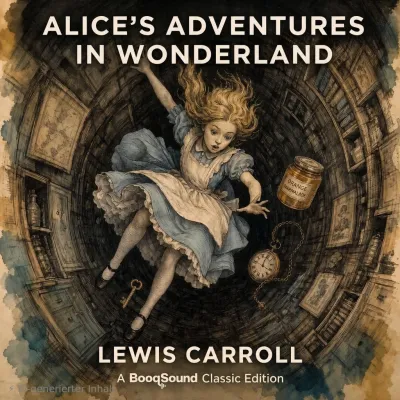Albumcover „Alice's Adventures in Wonderland" – A BooqSound Classic Edition BooqSound vertont „Alice im Wunderland" als Konzeptalbum