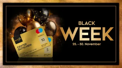 Das ALEXA am Alexanderplatz lädt zur Black Week. Black Week im ALEXA gestartet