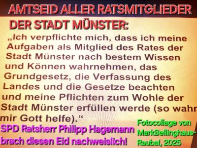 Mega SPD Skandal wegen der Causa Philipp Hagemann? Öffentliches Schreiben an alle Ratsmitglieder Münsters