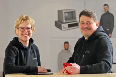 Andrea Bartunek & Carsten Jockel, Geschäftsführung SENPRO IT Lokale Nähe, starke IT - Ihr Partner für digitale Zukunft