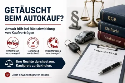 Anfechtung von Fahrzeug Kaufverträgen - Anwalt für Autorecht Getäuscht beim Autokauf? Anwalt hilft bei Rückabwicklung