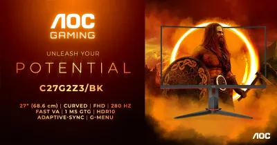 Der AOC GAMING C27G2Z3/BK ist eine exzellente Wahl für Rennen, Simulationen und rasante Wettkämpfe. Mit 280 Hz durch die Kurve - der AOC GAMING C27G2Z3/BK