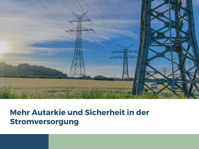 Autarkie in der Stromversorgung - Energiekonzepte Deutschland GmbH Mehr Autarkie und Sicherheit in der Stromversorgung: Wie Verbraucher profitieren können