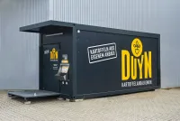 Der automatisierte Verkauf erfolgt direkt an der Stirnseite des Containers. Automatisierte Kartoffelvermarktung mit ELA Container Sales
