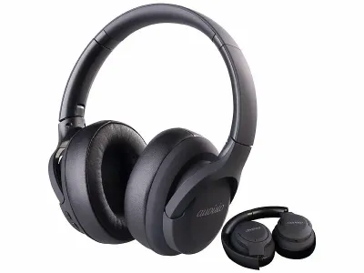 auvisio Faltbarer Reise Over-Ear-Kopfhörer OHS-400.bt