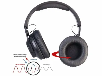 auvisio Over-Ear-Headset OHS-510.bt mit Rauschunterdrückung auvisio Over-Ear-Headset OHS-510.bt mit Rauschunterdrückung