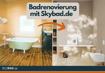 Badrenovierung mit Skybad.de Renovierung von Sanitäranlagen
