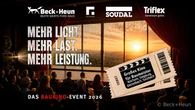 Baukino-Event 2026: Fensteranschlüsse spielen die Hauptrolle Baukino-Event 2026: Fensteranschlüsse spielen die Hauptrolle