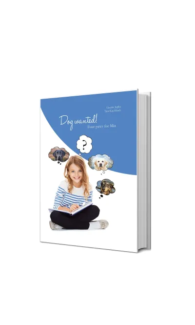 Buchveröffentlichung: "Dog wanted!" Four paws for Mia