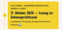 &bdquo;Mission Spielfrei&ldquo;: Michael Gruninger liest beim Freiburger Buchfestival im Schwurgerichtssaal
