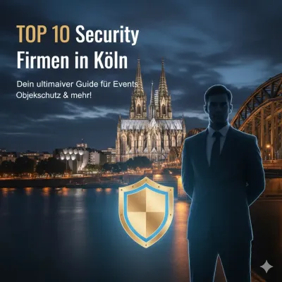 Beitragsbild: TOP 10 Security Firmen in Kölnâ—âIhr ultimativer Guide für Events, Objektschutz & mehr TOP 10 Security Firmen in Köln