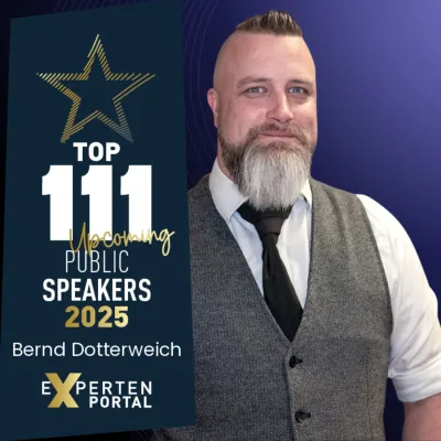 Bernd Dotterweich mit Auszeichnung Bernd Dotterweich unter den Top 111 Upcoming Public Speakers 2025 ausgezeichnet