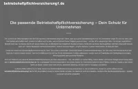 betriebshaftpflichtversicherung1.de Sicherheit für Unternehmer - Unverzichtbarer Schutz für jedes Unternehmen