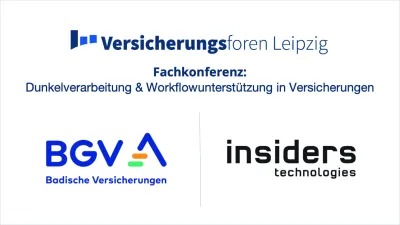 BGV und Insiders Technologies präsentieren Erfolgsprojekt im Inputmanagement BGV und Insiders Technologies: KI-gestützte Dunkelverarbeitung steigert Effizienz in Versicherungsprozessen