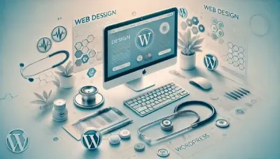 Bild erstellt mit Dall-E Die perfekte Kombi: Webdesign, WordPress & Medical