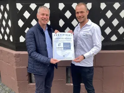 Das Landhaus Biewald erhielt Siegel als "Certified Business Hotel"