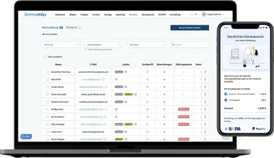 Immomio erweitert Portfolio um digitales Bezahlen