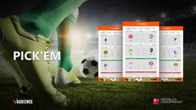 Pick"em - vAudience wird mit seinem Tippspiel zur Bundesliga Lizenznehmer der DFL Deutsche Fußball Liga