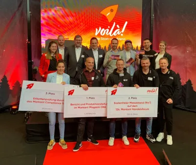 CAPANOVA glänzt in der Voil&agrave;! Start-up-Arena beim Markant Handelsforum!
