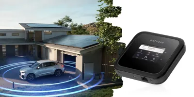 Macht nicht nur am Strand eine gute Figur: Der neue mobile Router NETGEAR Nighthawk&reg; M6 sorgt unterwegs für ultraschnelles WLAN