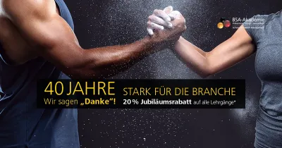 40 Jahre BSA-Akademie - 40 Jahre stark für die Branche
