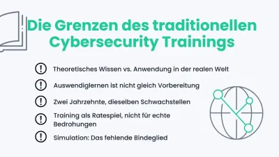 Warum herkömmliches Cybersecurity Training nicht ausreicht