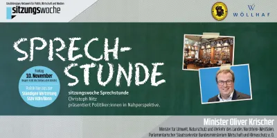 "Wir brauchen in NRW eine Erhaltung der Infrastruktur" - Minister Oliver Krischer zu Gast bei "Politik am Morgen" am Köln Bonn Air