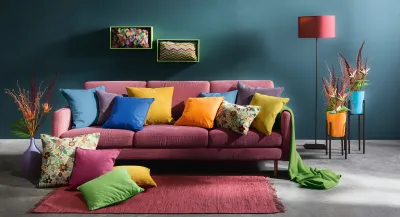 Bunter einzigartiger Look im Zuhause Knallbuntes Zuhause mit erwinmueller.de