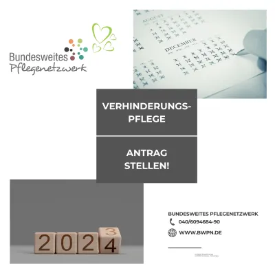 Antrag auf Verhinderungspflege unbedingt bis 31.12.2023