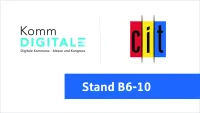 cit präsentiert auf der KommDIGITALE 2026 Weiterentwicklungen der E-Government-Plattform cit intelliForm