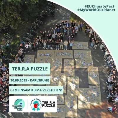 Climate Fresk plant größten Klima-Workshop weltweit gemeinsam mit der Hochschule Karlsruhe - Weltrekordversuch mit TER.R.A Puzzle