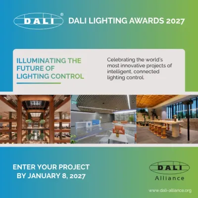 Die DALI Lighting Awards 2027 zeichnen innovative Beleuchtungsprojekte weltweit aus. DALI Lighting Awards 2027: Call for Projects eröffnet