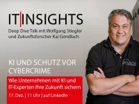 LinkedIn, 17.12. live: KI & Schutz vor Cybercrime - wie Unternehmen mit KI & IT-Experten ihre Zukunft sichern