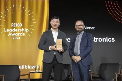 Delta erhält für Entschlossenheit und Zusammenarbeit mit Partnern zur Förderung erneuerbarer Energien   den 2024 RE100 Market Trailblazer Award