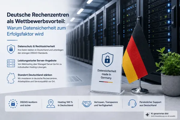Deutsche Rechenzentren als Wettbewerbsvorteil: Warum Datensicherheit zum Erfolgsfaktor wird