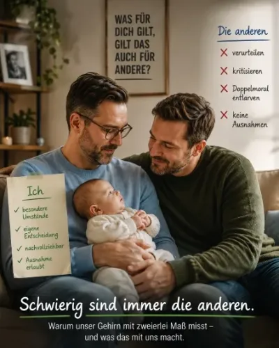 Doppelmoral beginnt oft im eigenen Kopf Schwierig sind immer die anderen